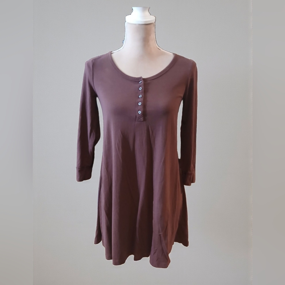 Abercrombie And Fitch Henley Tshirt Flare Mini Dress Womans XS